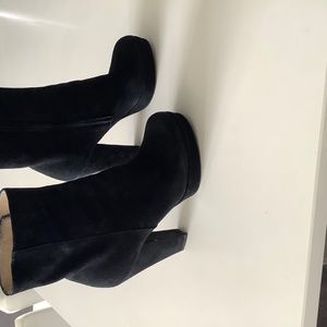 YSL platform ankle boots
